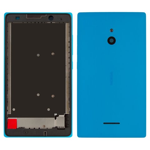 Корпус для Nokia XL Dual Sim, блакитний