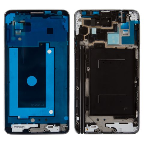 Рамка кріплення дисплея для Samsung N9005 Note 3, N9006 Note 3, сіра, LTE