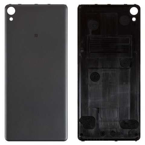 Задня панель корпуса для Sony F3111 Xperia XA, F3112 Xperia XA Dual, F3113 Xperia XA, F3115 Xperia XA, F3116 Xperia XA Dual, чорна, graphite black