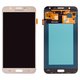 Дисплей для Samsung J700 Galaxy J7, золотистий, без рамки, High Copy, (OLED)