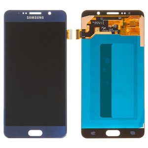 Дисплей для Samsung N9200 Galaxy Note 5, N920C Galaxy Note 5, N920F Galaxy Note 5, синий, без рамки, High Copy, OLED 