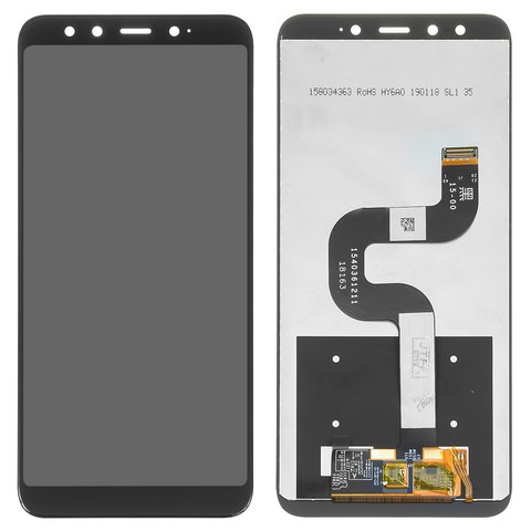 Дисплей для Xiaomi Mi 6X, Mi A2, черный, без рамки, Оригинал переклеено стекло , переклеенный сенсорный экран, M1804D2SG, M1804D2SI