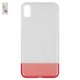 Чехол Baseus для iPhone XS Max, красный, прозрачный, силикон, пластик, #WIAPIPH65-RY09