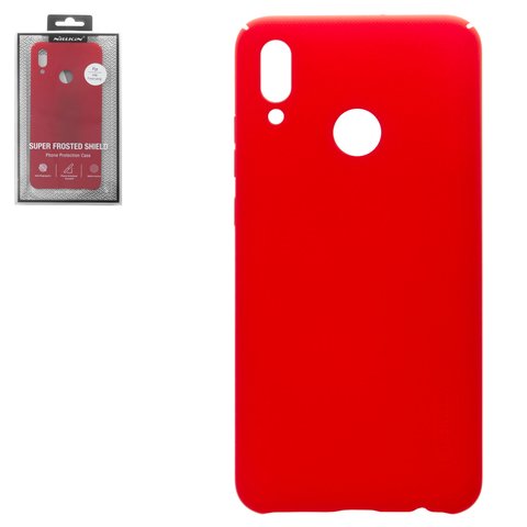 Чехол Nillkin Super Frosted Shield для Huawei P Smart 2019 , красный, с подставкой, матовый, пластик, #6902048172012