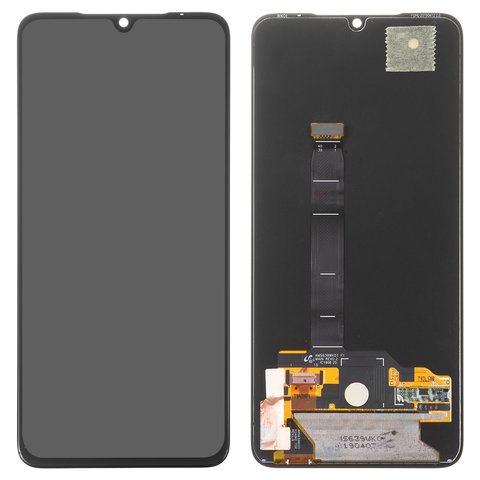 Дисплей для Xiaomi Mi 9, черный, без рамки, Оригинал переклеено стекло , M1902F1G
