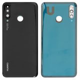 Задня панель корпуса для Huawei P30 Lite, чорна, із склом камери, 48 Мп
