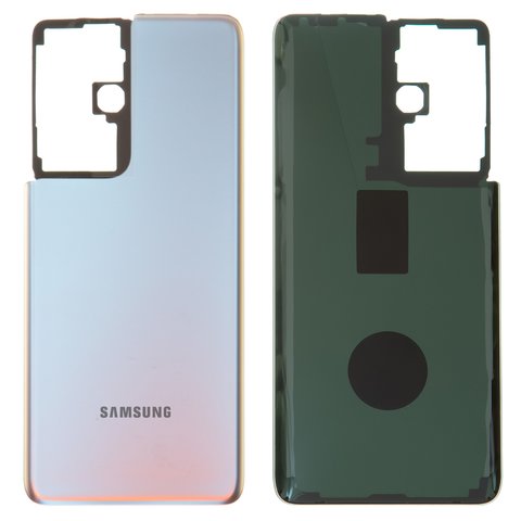 Задня панель корпуса для Samsung G998 Galaxy S21 Ultra 5G, срібляста