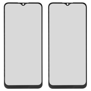 Скло корпуса для Samsung A025F DS Galaxy A02s, чорне, 160 mm