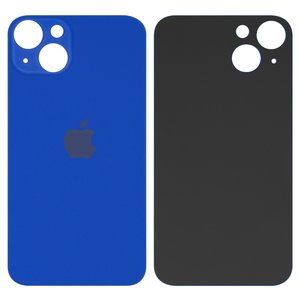 Задняя панель корпуса для iPhone 13, синяя, не нужно снимать стекло камеры, Copy, big hole