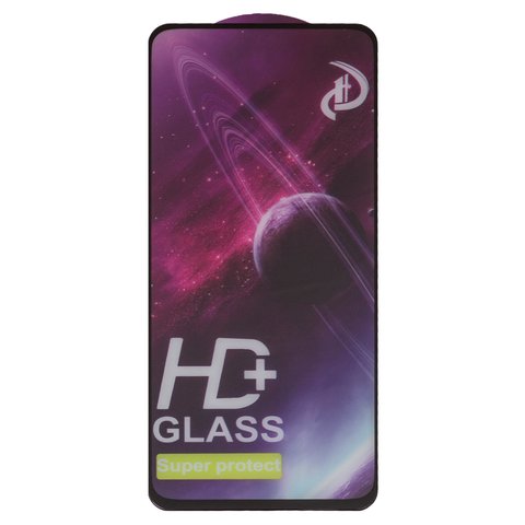 Захисне скло All Spares для Realme 10, 9, 9 pro plus, сумісне з чохлом, Full Glue, чорний, шар клею нанесений по всій поверхні