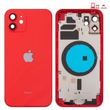 Корпус для iPhone 12, красный, с держателем SIM-карты, с боковыми кнопками, red