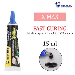 Клей герметик Mechanic X MAX, для приклеювання дисплея сенсорного екрана, 15 мл, чорний