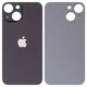 Задня панель корпуса для iPhone 13 mini, чорна, не потрібно знімати скло камери, Original (PRC), big hole, midnight