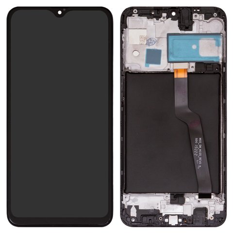 Дисплей для Samsung A105 Galaxy A10, черный, с рамкой, High Copy