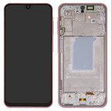Дисплей для Samsung A266 Galaxy A26, рожевий, з рамкою, Original (PRC), peach pink