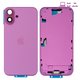 Корпус для iPhone 16 Plus, розовый, с держателем SIM-карты, с боковыми кнопками, Original (PRC), EU version