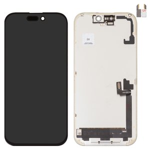Дисплей для iPhone 17, черный, с рамкой, High Copy, OLED , GX OEM hard