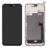 Дисплей для iPhone 15 Pro Max, чорний, з рамкою, Copy, (TFT), GX In-Cell