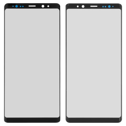 Стекло корпуса для Samsung N950F Galaxy Note 8, N950FD Galaxy Note 8 Duos, черное
