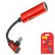 Adapter Hoco LS18, (Lightning to Dual Lightning 2 in1, doesn't support microphone , Lightning, red)
