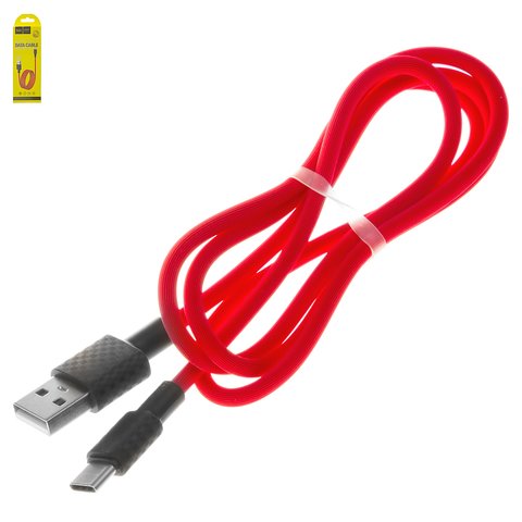 USB Cable Hoco X29, USB type A, USB type C, 100 cm, 2 A, red  #6957531089780