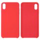 Чехол Baseus для Apple iPhone XS Max, красный, Silk Touch, пластик, #WIAPIPH65-ASL09