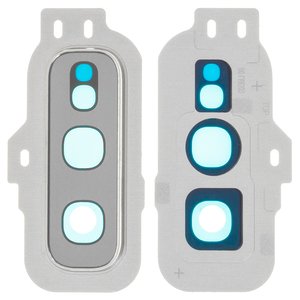 Camera Lens compatible with Samsung G970 Galaxy S10e, white, with frames, prism white 