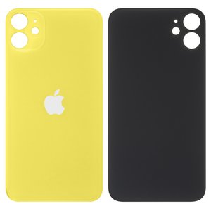 Panel trasero de carcasa puede usarse con iPhone 11, amarillo, no es necesario desmontar la cámara, AAA, big hole