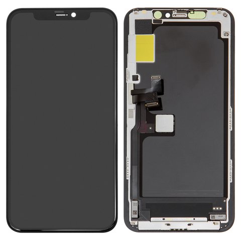 LCD compatible with iPhone 11 Pro, black, with frame, PRC  #Self welded OEM