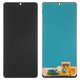 LCD compatible with Samsung A315 Galaxy A31, (black, with light adjustable, without frame, Copy, (TFT))