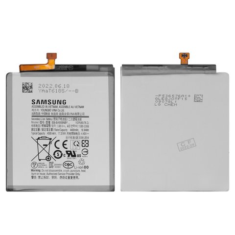 Batería EB BA908ABY puede usarse con Samsung A908F DS Galaxy A90 5G, Li ion, 3.85 V, 4500 mAh, Original PRC 