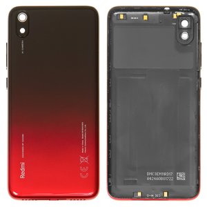 Panel trasero de carcasa puede usarse con Xiaomi Redmi 7A, roja, con botones laterales, MZB7995IN, M1903C3EG, M1903C3EH, M1903C3EI