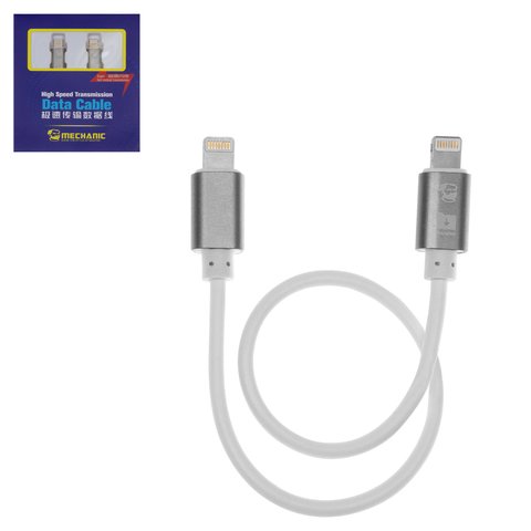 USB Cable Mechanic LTL01S, Lightning, 30 cm, white 