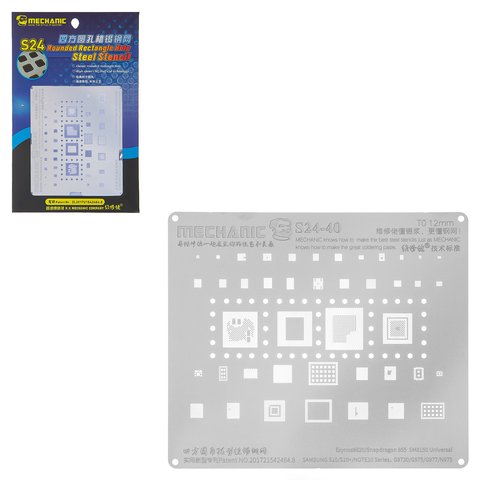 BGA Stencil Mechanic S24 40, exynos 9820 Snapdragon 855 SM8150 CPU 
