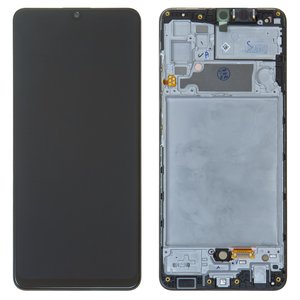 Pantalla LCD puede usarse con Samsung A325 Galaxy A32, negro, con marco, Original, empaque industrial, #GH82 25579A GH82 25566A