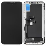 Дисплей для iPhone XS, черный, с рамкой, HC, (OLED), imisu OEM soft