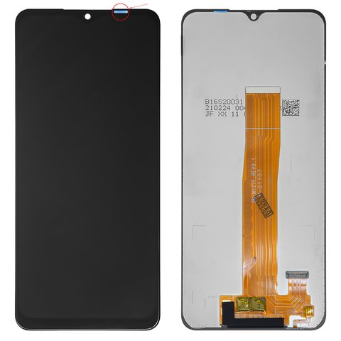 LCD compatible with Samsung M127 Galaxy M12, black, without frame, Original PRC , SM M127F_REV0.1 