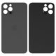 Housing Back Cover compatible with iPhone 12 Pro, (gray, need to remove the camera glass, small hole, graphite)