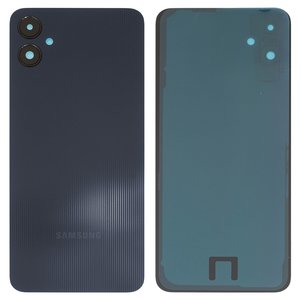 Housing Back Cover compatible with Samsung A055 Galaxy A05, black, with camera lens, black 