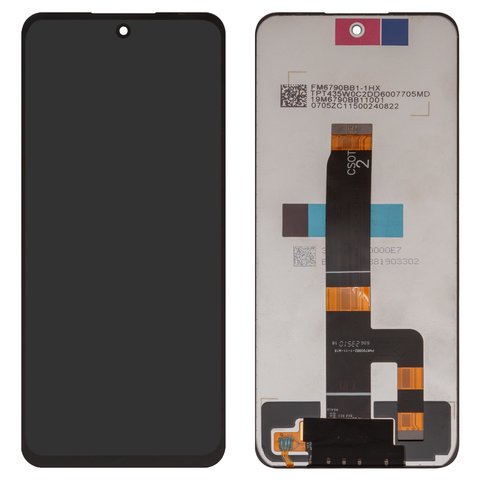 Pantalla LCD puede usarse con Xiaomi Poco M6 Pro 5G, Redmi 12, Redmi 12 5G, negro, sin marco, CSOT Box 