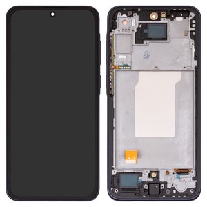 Дисплей для Samsung A356 Galaxy A35 5G, синий, с рамкой, High Copy, OLED , navy