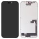 Pantalla LCD JCID puede usarse con iPhone 16 Pro, negro, con marco, HC, sin error, (OLED) soft, Diagnosable, 120Hz