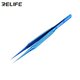 Pinzas para smd RELIFE RT-11C, recta, aleación de titanio, 140 mm