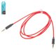 AUX-кабель Hoco UPA11, с TRS 3,5 мм на TRS 3,5 мм, 100 см, красный, силиконовый