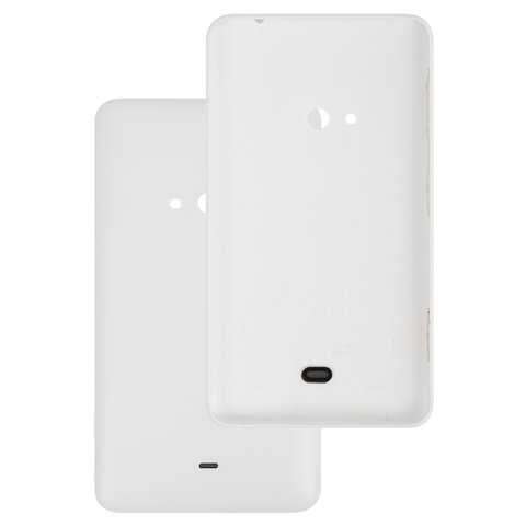 Housing Back Cover compatible with Nokia 625 Lumia, white, with side button 