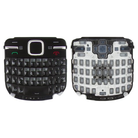 Keyboard compatible with Nokia C3 00, black, english 