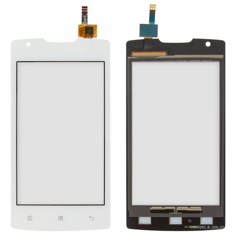 Touchscreen compatible with Lenovo A1000, white 