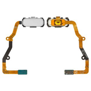 Flat Cable compatible with Samsung G935F Galaxy S7 EDGE, G935FD Galaxy S7 EDGE Duos, menu button, white, with components 