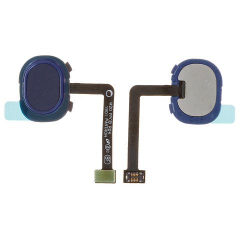 Flat Cable compatible with Samsung M205F DS Galaxy M20, for fingerprint recognition Touch ID , dark blue, ocean blue 