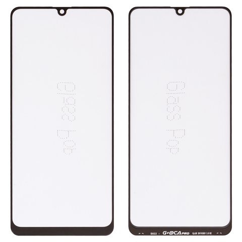 Housing Glass G+OCA PRO compatible with Samsung A315 Galaxy A31, with OCA film, black